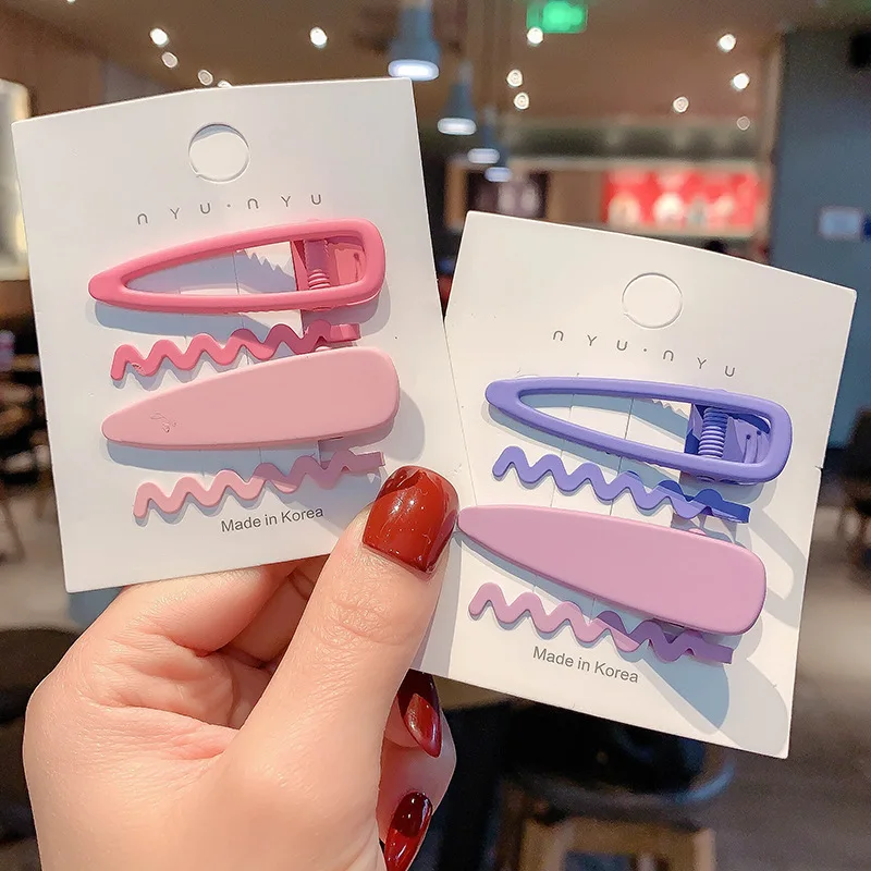 Women Accessories Store - 4 ピース/セット子供デザイナー合金ヘアクリップピン女性女の子卸売カスタム金属ヘアピンプリンセスヘアストアヘアアクセサリー