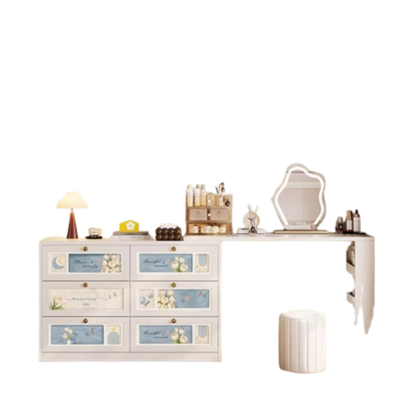 Women Accessories Drawer - oo-Light 女性用椅子 ドレッシングテーブル 化粧鏡 ガールズモダン ドレッシングテーブル