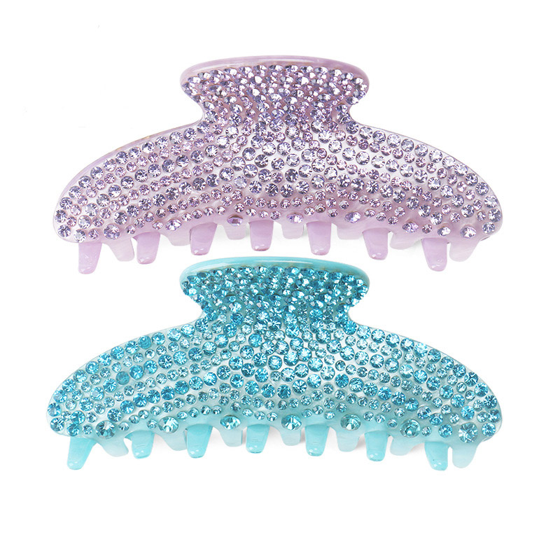 Women'S Work Accessories - 女性と女の子のためのきらめくラインストーンのヘア爪クリップ、良い髪のアクセサリー、ジュエリーの装飾、オフィスのキャリアのための巨大なティアラ