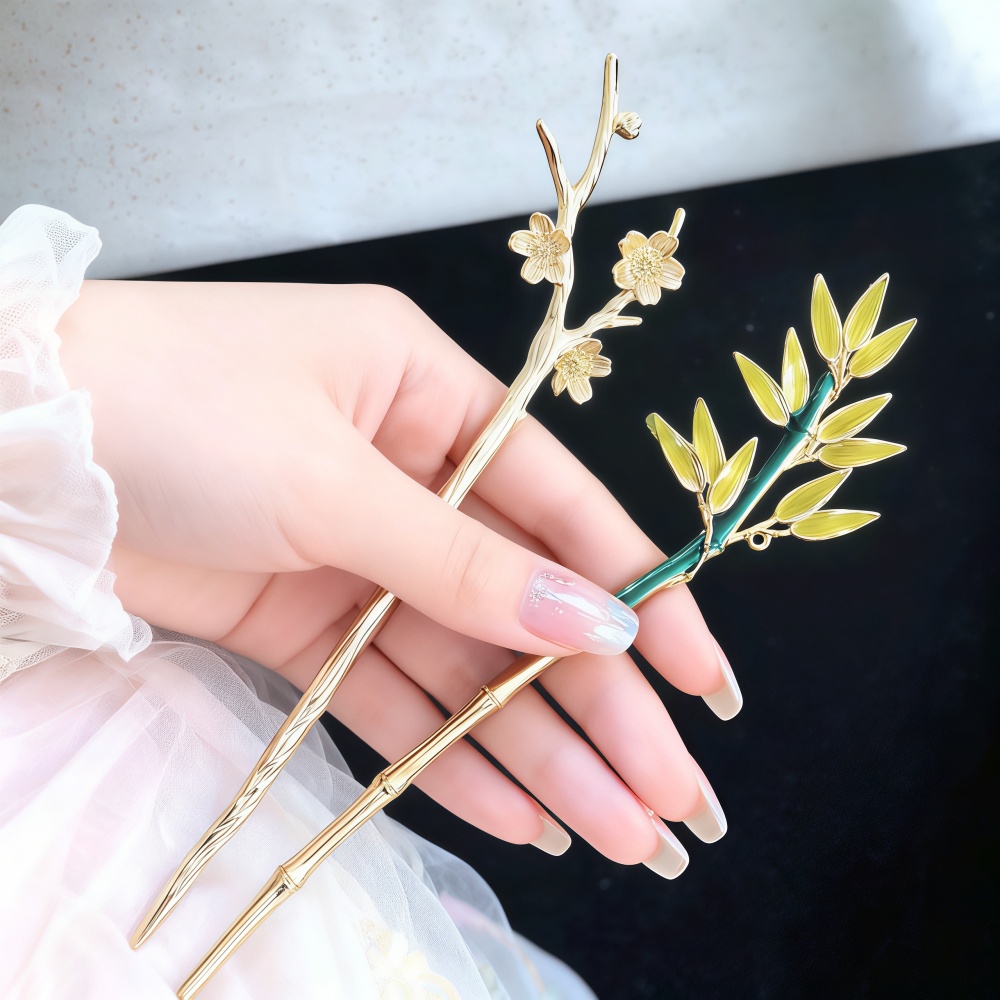 Young Women'S Accessories - エナメル合金ヘアピン女性のための中国漢服挿入ヘアスティックピン箸アンティーク女の子ヘアお団子ヘアアクセサリー