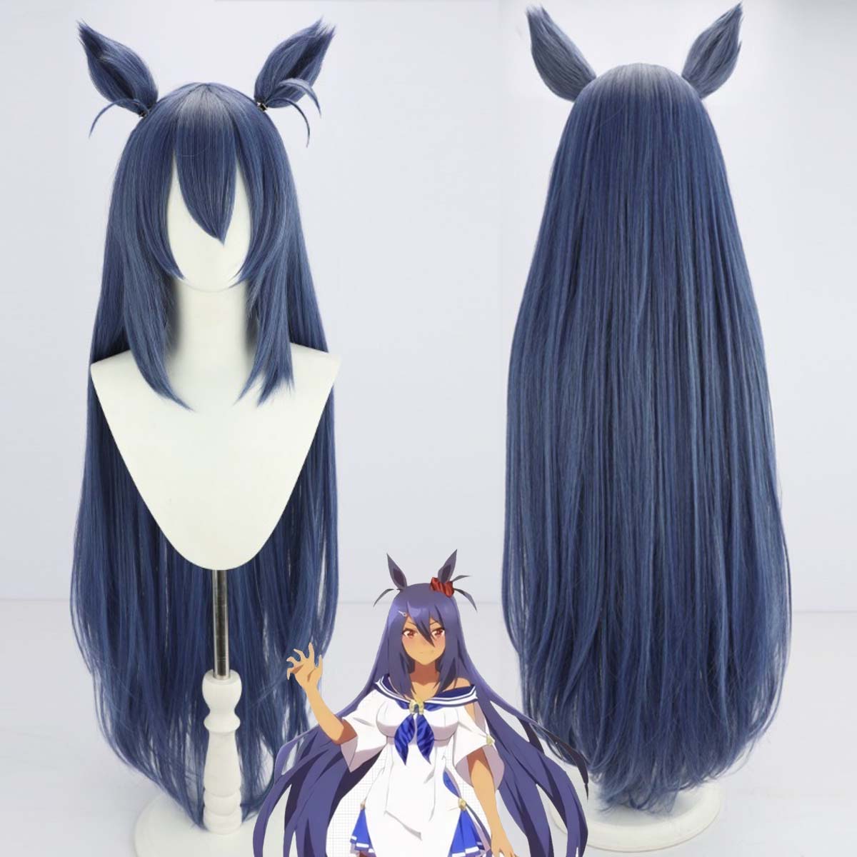 Women Accessories In Amazon - ゲームロールプレイパーティーコスチューム小道具ウマ娘プリティーダービーヒシアマゾンコスプレウィッグ耳付き