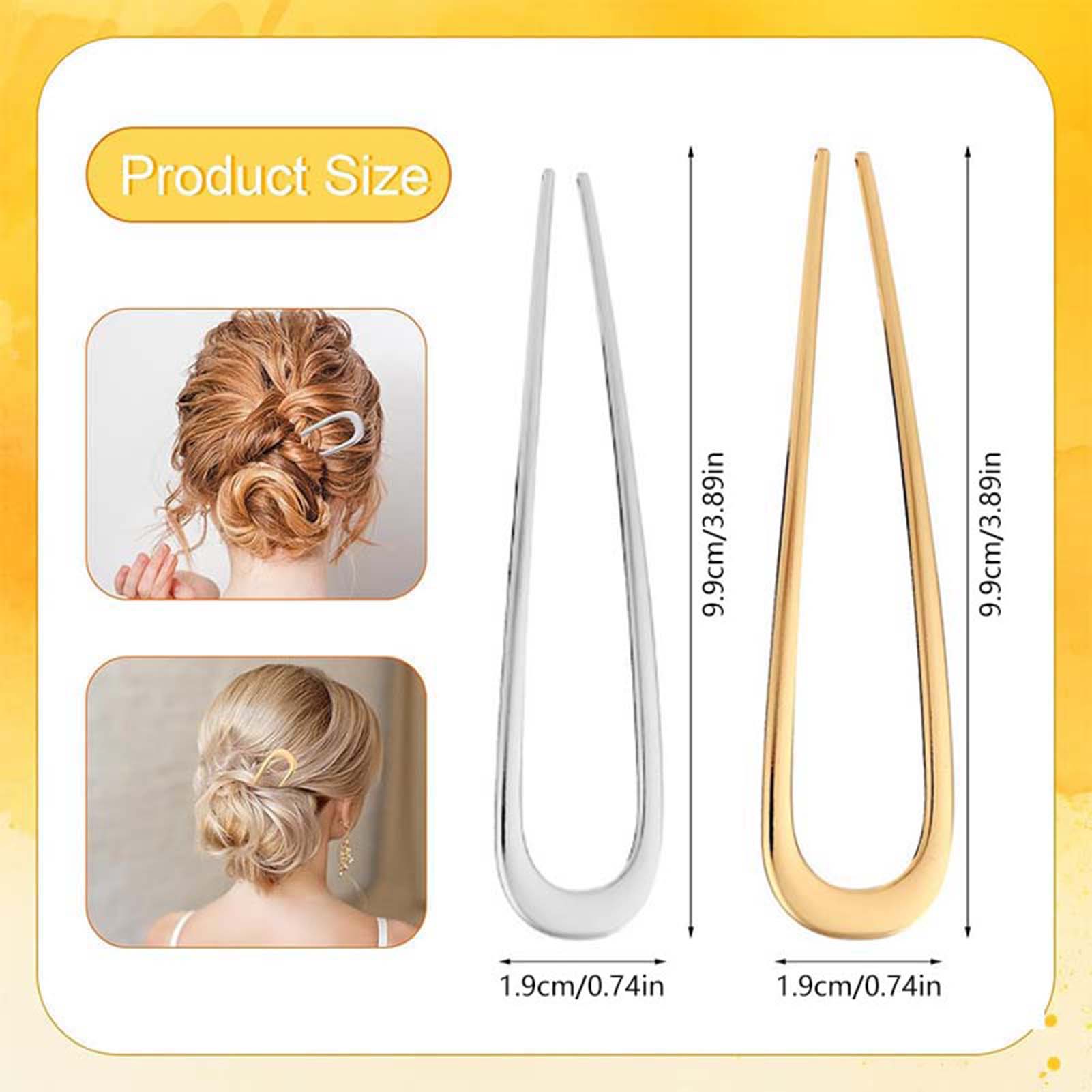 フランス製U字型ヘアピン ヴィンテージメタルヘアフォークステ - Women'S Work Accessories のレビューと価格
