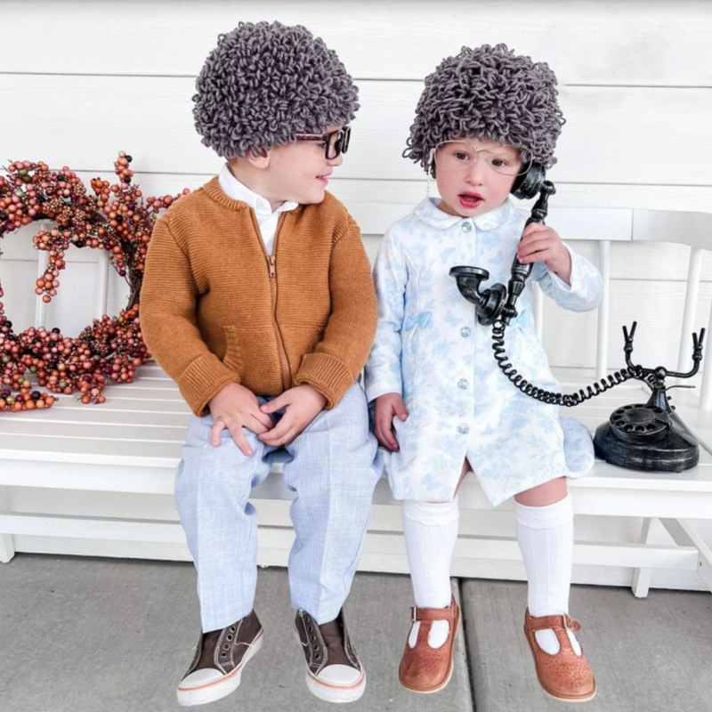 かわいい子供用男の子女の子おばあちゃん女性カーリーヘアウィッ - Young Women'S Accessories のレビューと価格