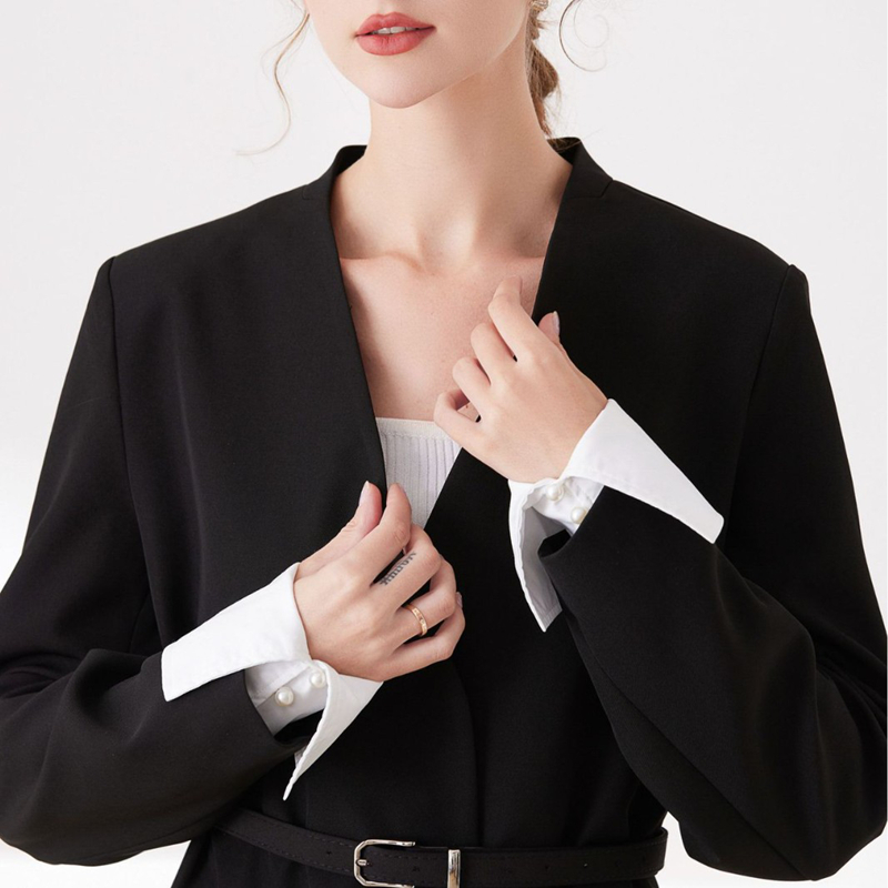 DIY エレガントなオフィスシャツ偽袖口取り外し可能な偽ハン - Women'S Work Accessories のレビューと価格