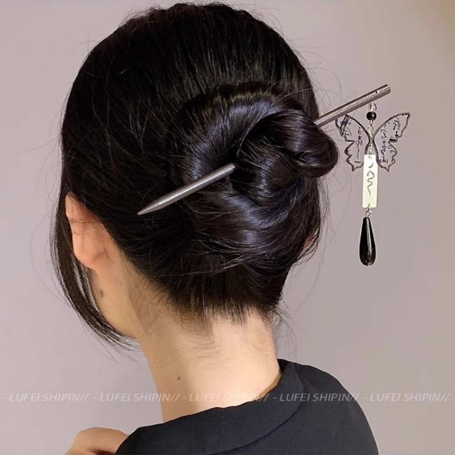 ライト高級木製タッセルヘアピン女性のためのヴィンテージインク - Young Women'S Accessories のレビューと価格