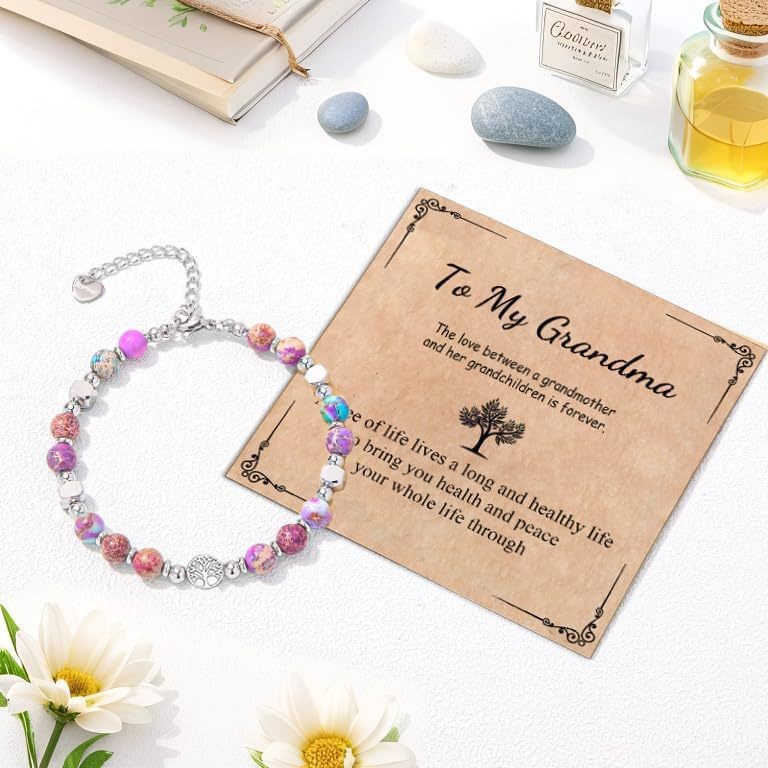 アマゾン越境新商品天然石フラワーパープルエンペラーパインビー - Women Accessories In Amazon のレビューと価格