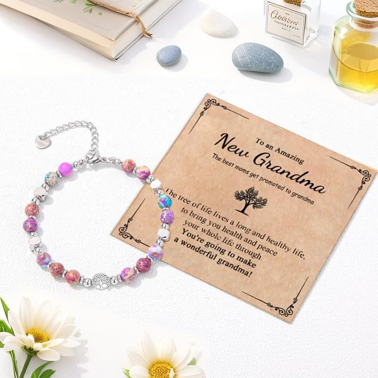 アマゾン越境新商品天然石フラワーパープルエンペラーパインビー - Women Accessories In Amazon のレビューと価格