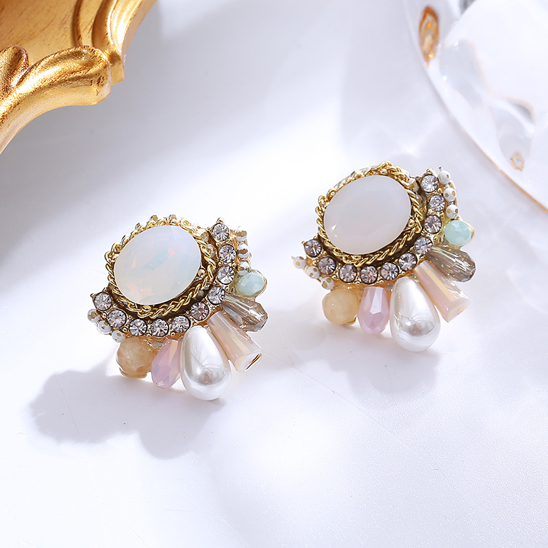絶妙なクリスタルスタッドピアス パンクジュエリー ピアスイヤ - Women'S Accessories Nz のレビューと価格