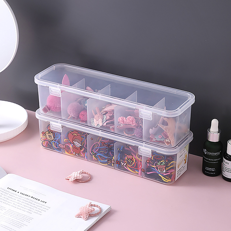 多機能5区画透明収納ボックス、女性用ヘアアクセサリー・ジュエ - Women Accessories List のレビューと価格