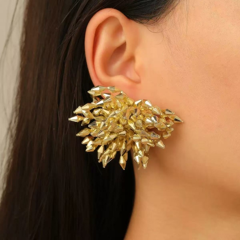 新しいアマゾンヨーロッパ＆アメリカメタル花火イヤリング女性用 - Women Accessories In Amazon のレビューと価格