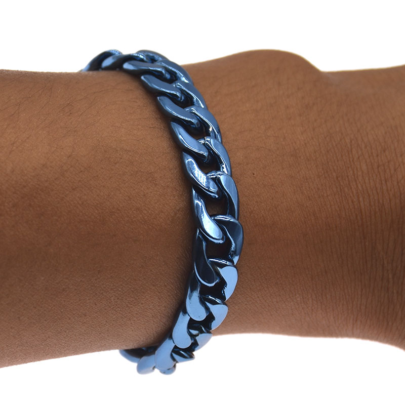 チェーン手メンズブレスレットキューバリンクブレスレット男性ア - Women Accessories Store のレビューと価格