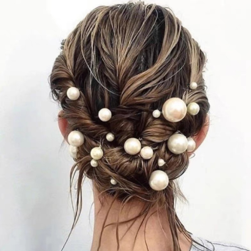 パールクリスタルヘアピンコームセットブライダルウェディングヘ - Young Women'S Accessories のレビューと価格