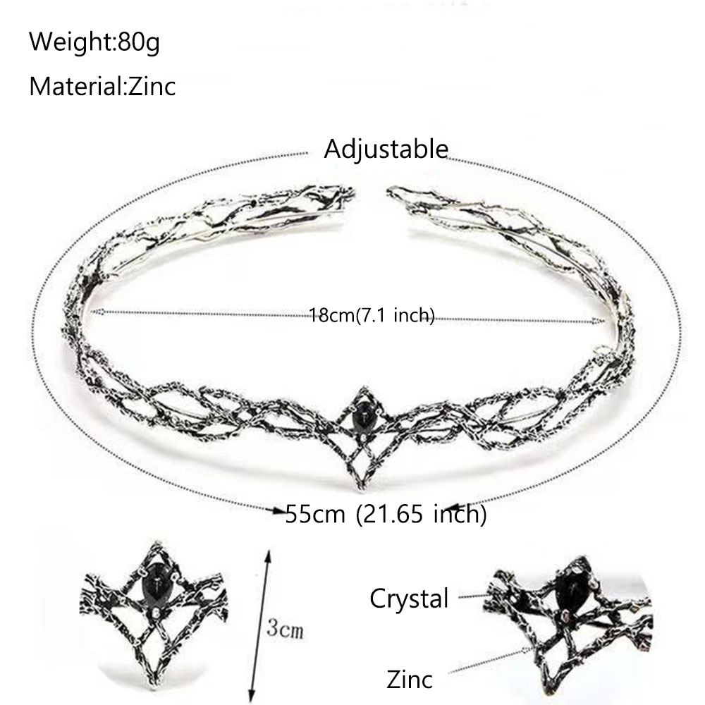 調節可能なヴィンテージソーンヘアティアラ女性/男性用王冠ヘッ - Young Women'S Accessories のレビューと価格