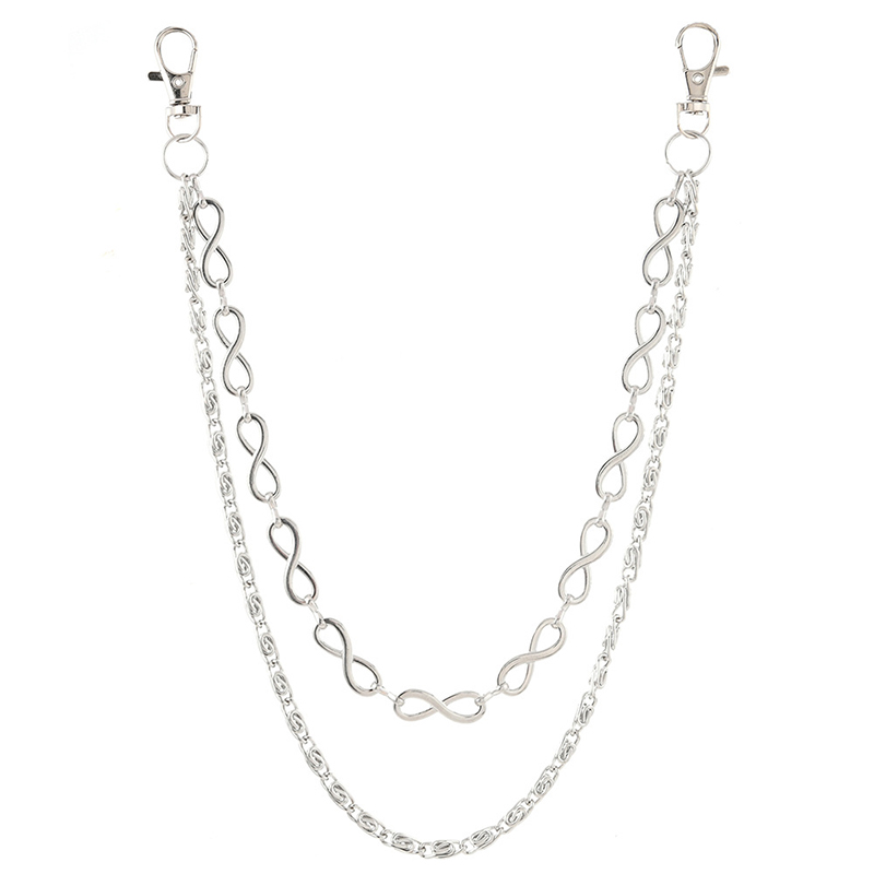 パンクスタイル二層ジーンズチェーンアクセサリーキーチェーン付 - Women Accessories Pk のレビューと価格