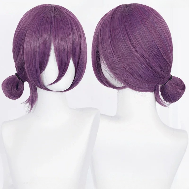 アニメレゼコスプレウィッグ 45 センチメートル紫ウィッグチ - Young Women'S Accessories のレビューと価格