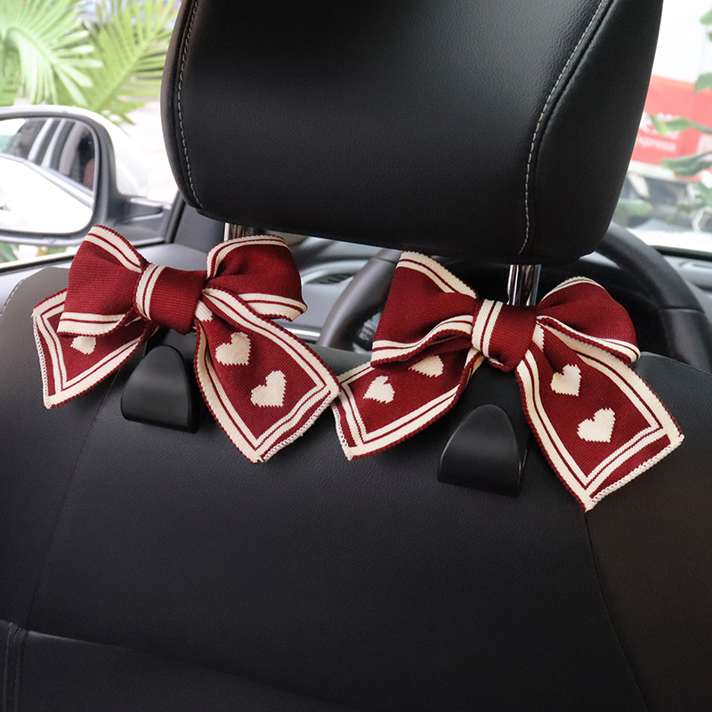 ユニバーサルボウノットカーフック、シートバック、車のヘッドレ - Women Accessories List のレビューと価格